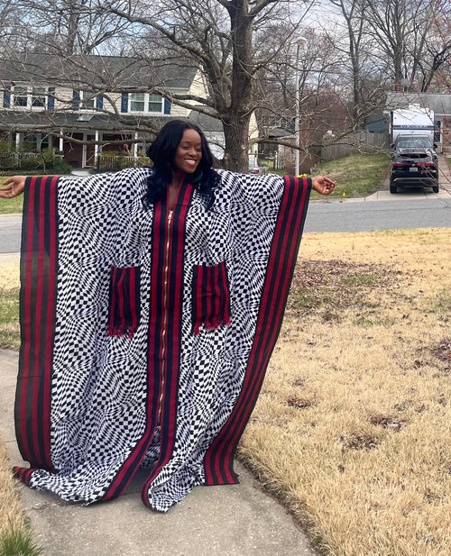 Full Length Kimono with Zipper