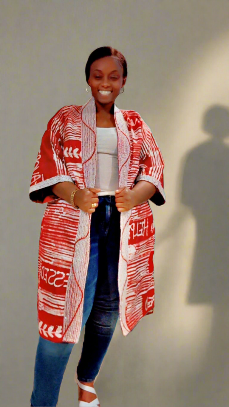 Jeweled Kimono (Ankle Length)