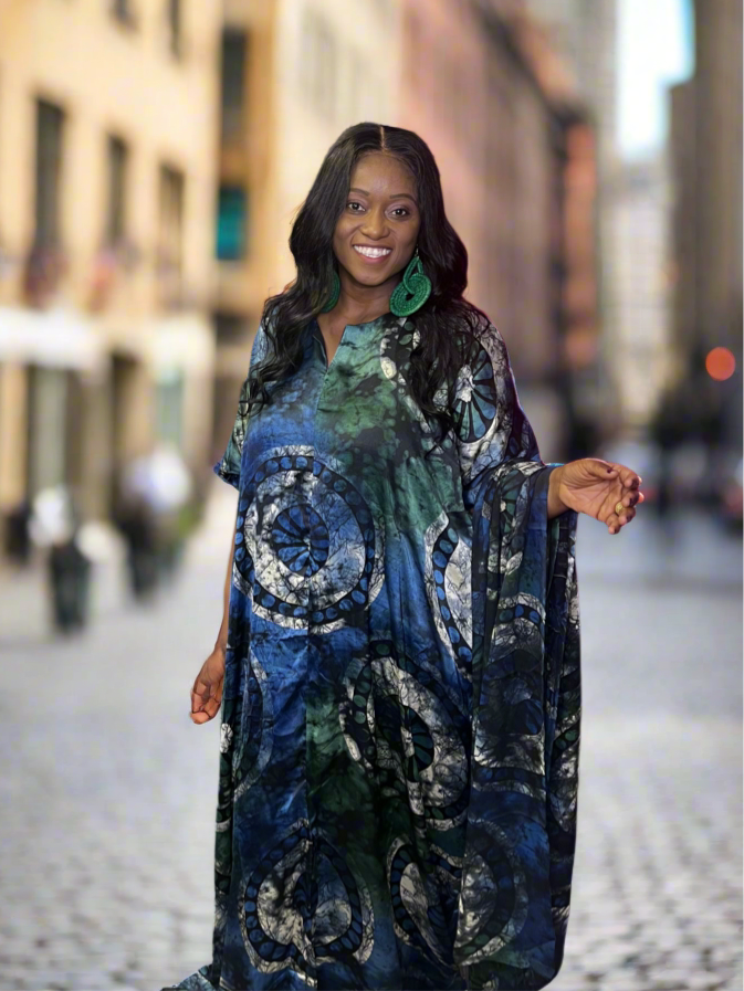 Silk and Chiffon Gown