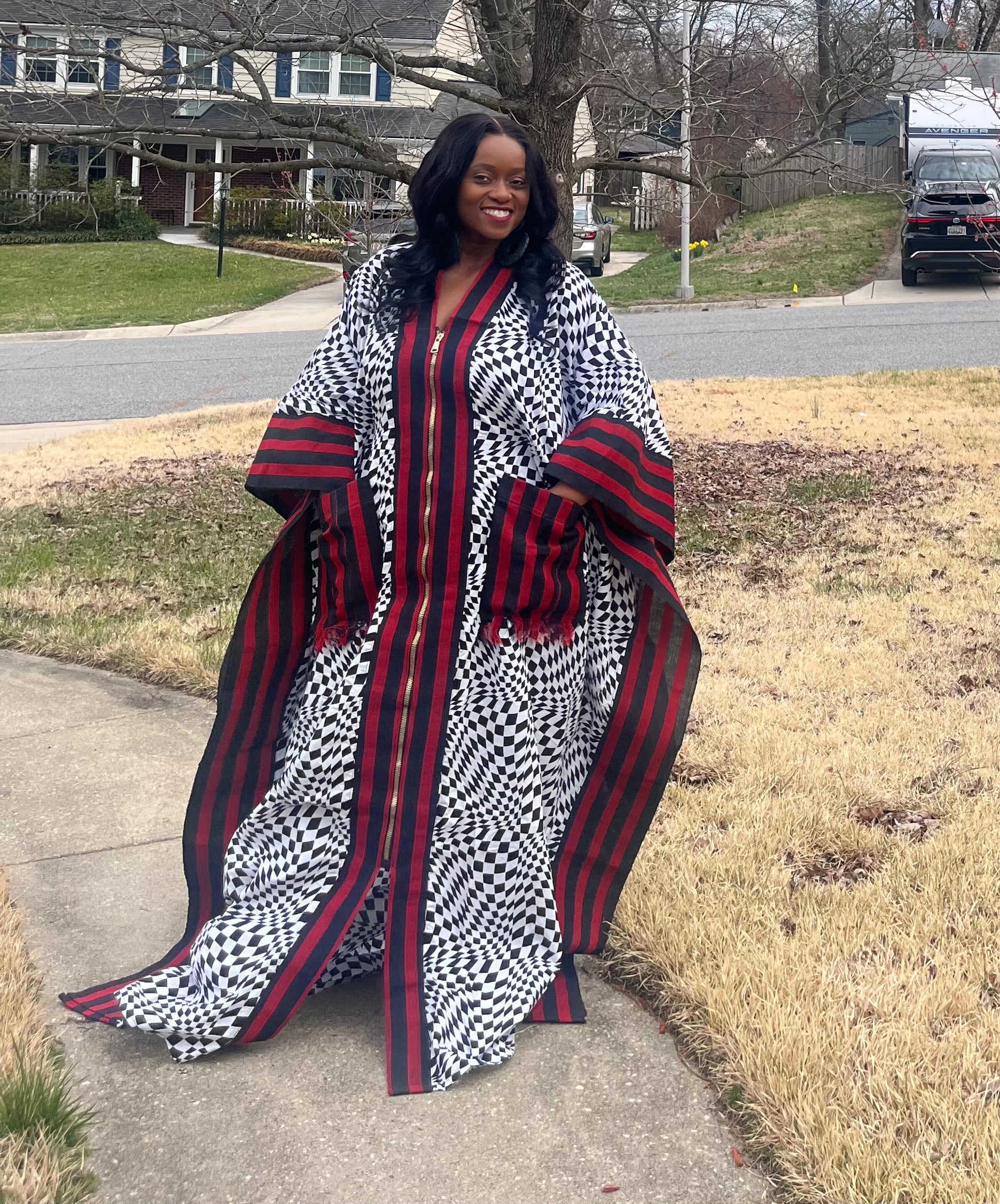 Full Length Kimono with Zipper
