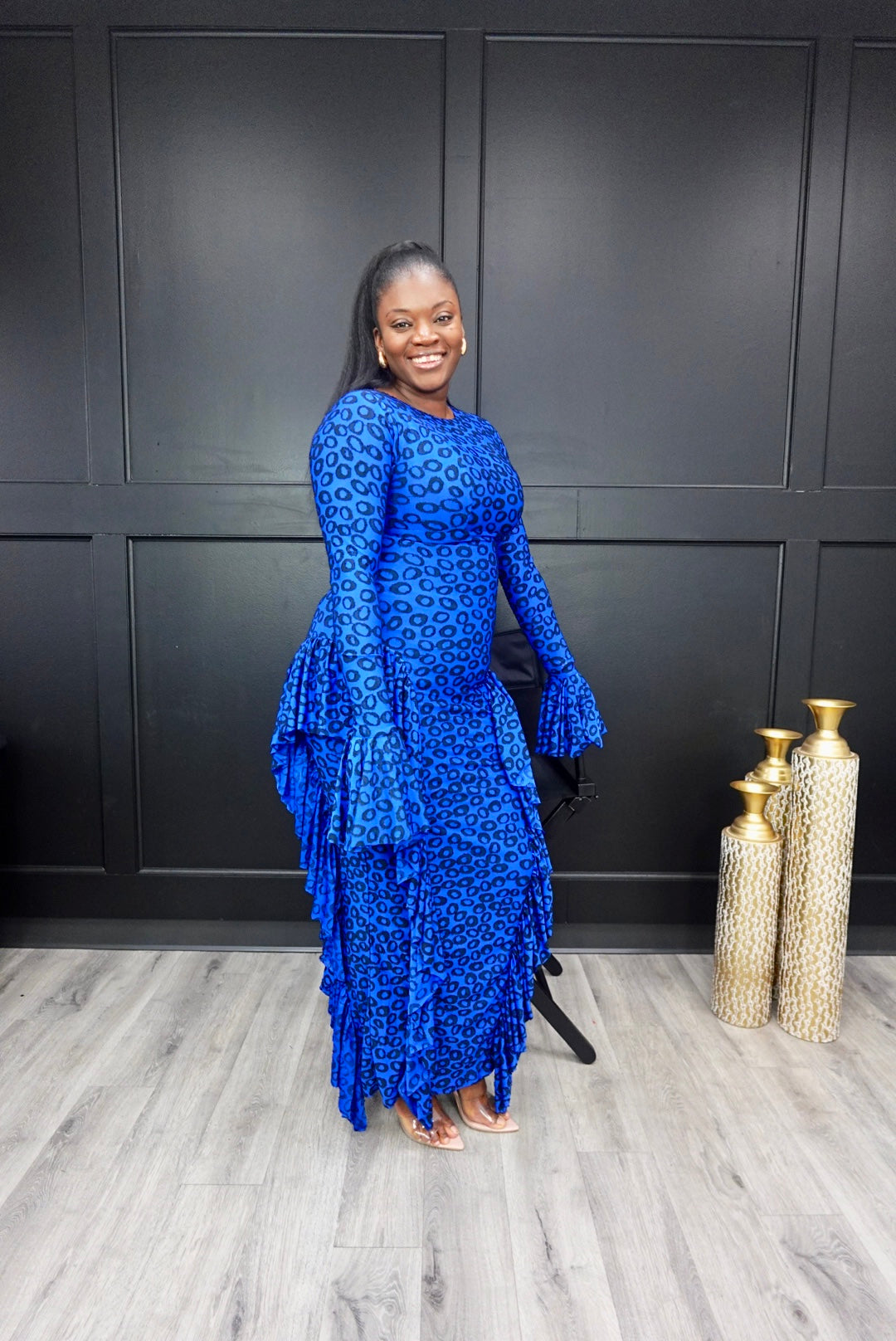 Blue Velvet Mesh Dress Welcome to AUPHINOR Blue Velvet Mesh Dress Welcome to AUPHINOR