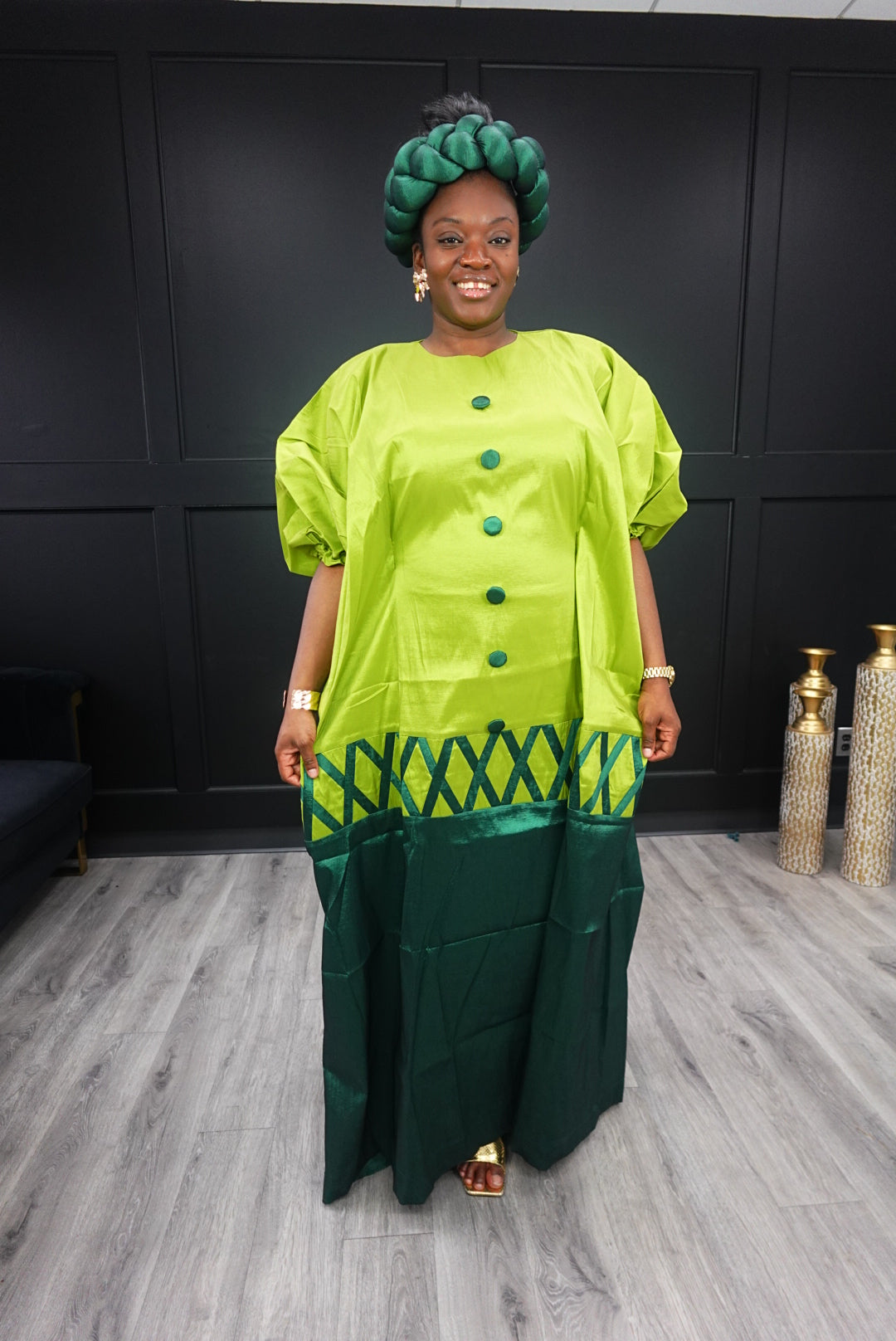 Two Toned Dry Silk Bubu