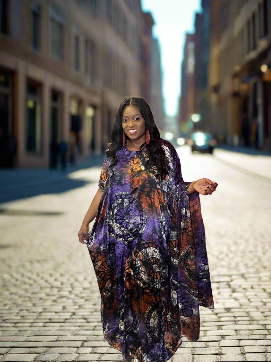 Silk and Chiffon Gown