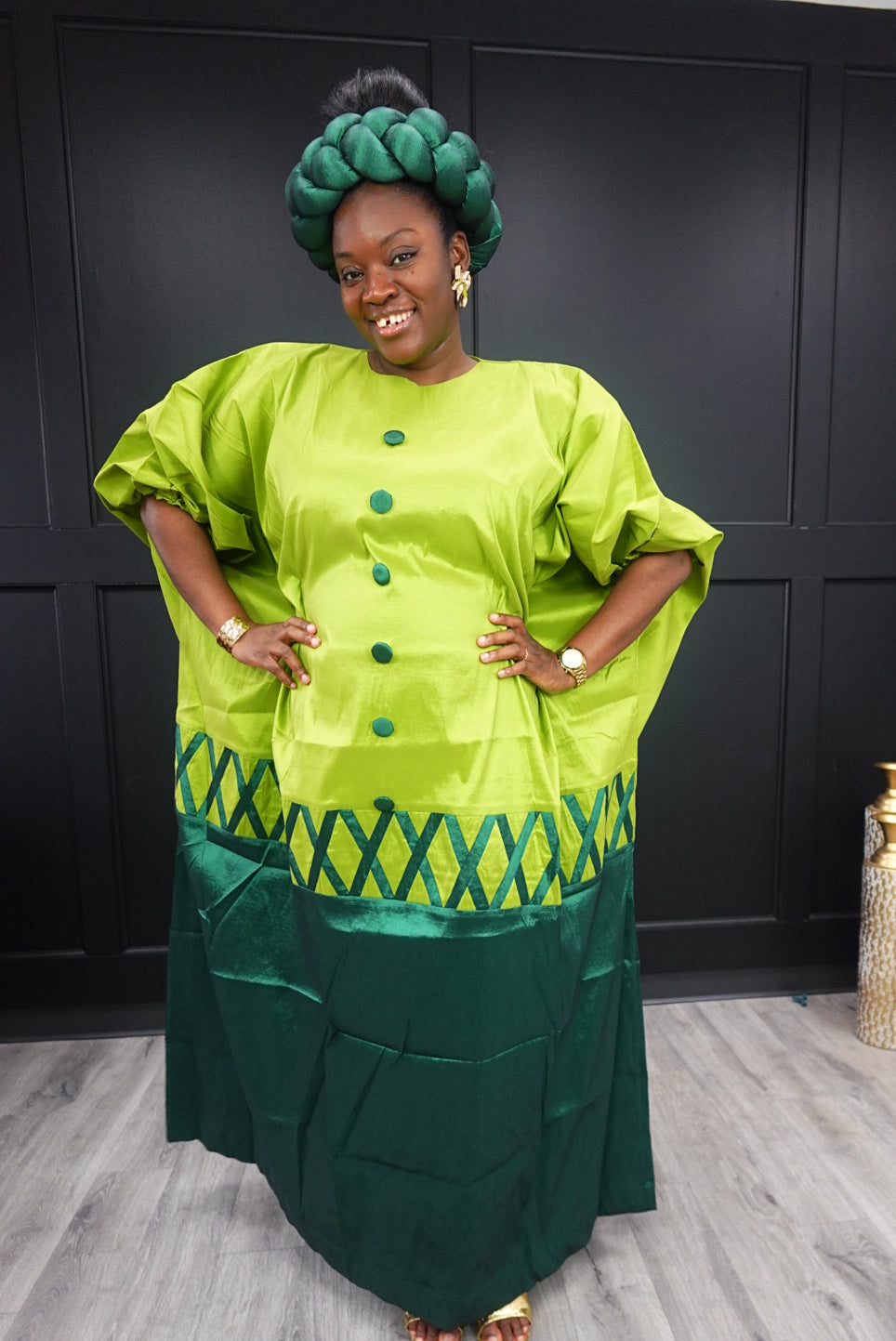 Two Toned Dry Silk Bubu