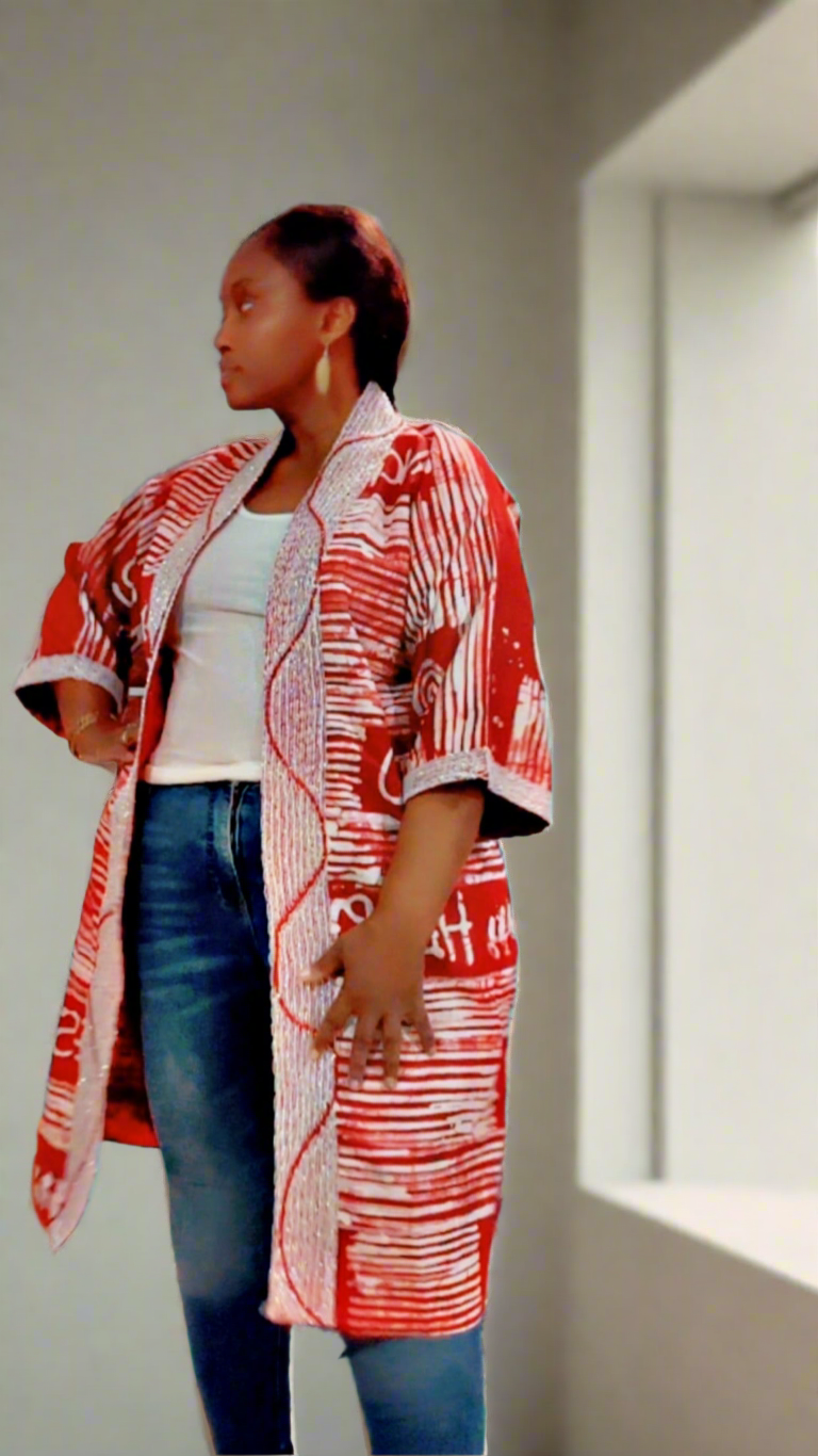 Jeweled Kimono (Ankle Length)